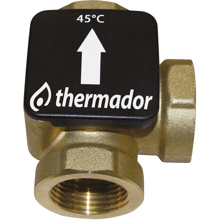 T3345 - thermische laadklep 1" 1/4, openingstemperatuur 45°C