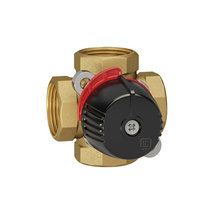 VC4V20 - 4-weg mengklep messing 3/4" BSP binnendraad