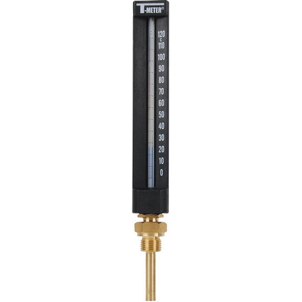 TI200DL1003050P - Thermometer kunststof, recht H200 insteek 100 mm