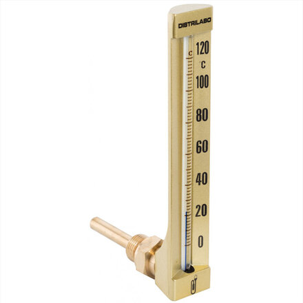 TI200E3050 - Thermometer messing, haaks H200 insteek 63 mm