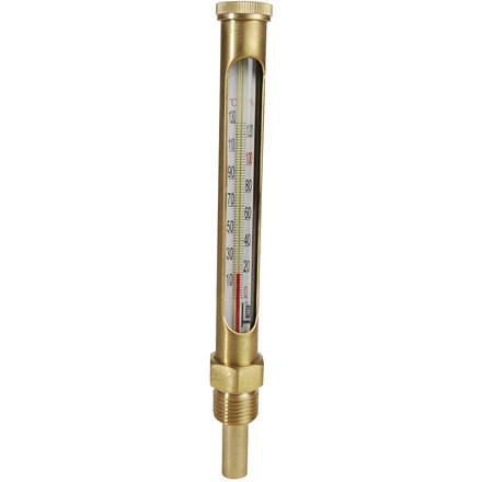 TV260D - thermometer 130, recht H260 insteek 60 mm