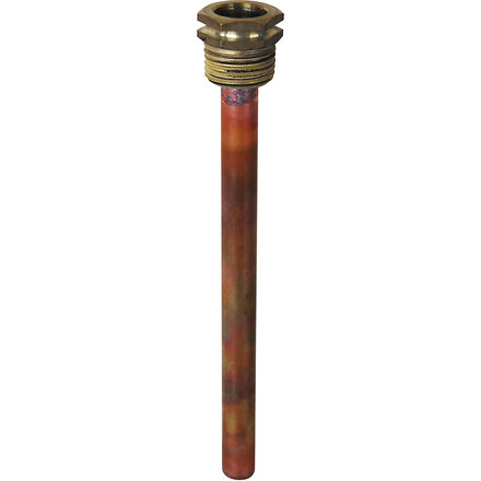 ZDG555010 - koperen dompelbuis, Ø 10x11 mm, lengte 187 mm