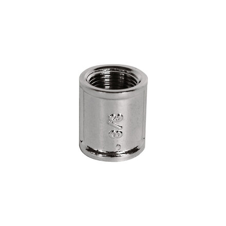 270R15CH - Ronde sok 270R Verchroomd messing 1/2" binnendraad