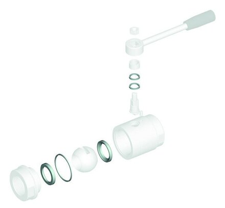 808019 00810 - 4G Ghidini Reserve-afdichtingsset voor kogelkraan, geschikt voor Art. 19, DN10