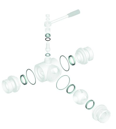 808030 04810 - 4G Ghidini Reserve-afdichtingsset voor kogelkraan, geschikt voor Art. 30 - 31, DN80