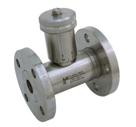 658250 61400 - 4G Ghidini naaldventiel, RVS 316L handwiel met schaalverdeling, UNI EN 1092-1 flensaansluiting, DN15, PN40