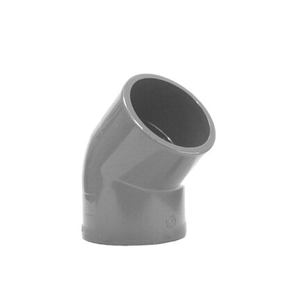 HIC050 - FIP Knie PVC-C 45 graden HIC lijmmof d50 (DN40)