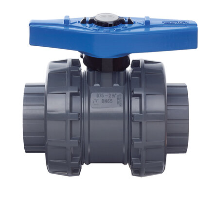 VEEIV090E - FIP 2-weg kogelkraan PVC-U VEEIV EPDM lijmmof d90 (DN80)