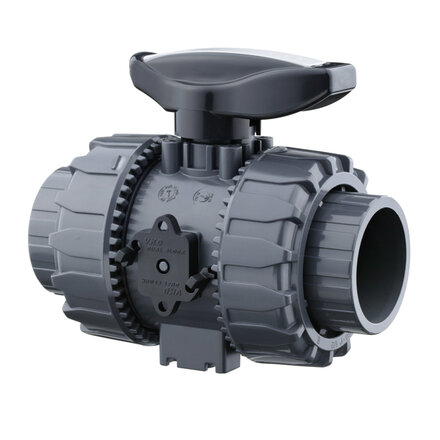 VKDFV034F - FIP 2-weg kogelkraan PVC-U VKDFV FKM binnendraad 3/4"