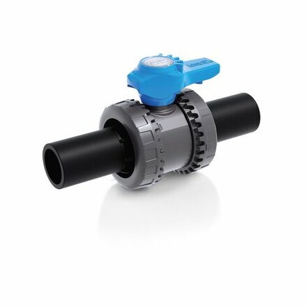 VEEBEV090E - FIP 2-weg kogelkraan PVC-U VEEBEV EPDM stomplas d90 (DN80)