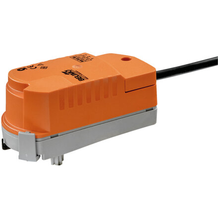CQK24A - Belimo Roterende aandrijving met veiligheidsfunctie (ZoneTight) NC, 1 Nm, AC/DC 24 V, open/dicht, 75 s, IP40, Kabel 1 m, 2x 0.34 mm²