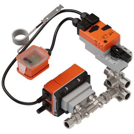 EP015R6+BAC-HH2 - Belimo Elektr. 6-weg PI-CCV EPIV, DN 15, Rp 1/2", V'nom 1500 l/h, met condensatieschakelaar, kabellengte 2 + 2 m