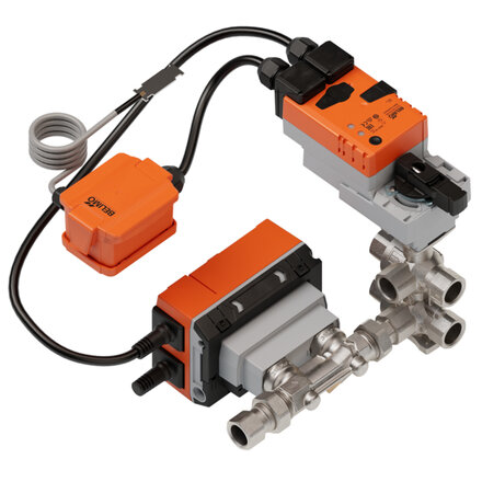 EP025R6+BAC-HHM - Belimo Elektr. 6-weg PI-CCV EPIV, DN 25, Rp 1", V'nom 3500 l/h, met vochtigheidsaanlegsensor, kabellengte 2 + 2 m
