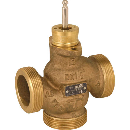 H512B - Belimo Regelafsluiter, 3-weg, DN 15, Buitendraad, G 1 1/8", PN 16, ps 1600 kPa, Kvs 1 m³/h, Mediumtemperatuur -10...120°C