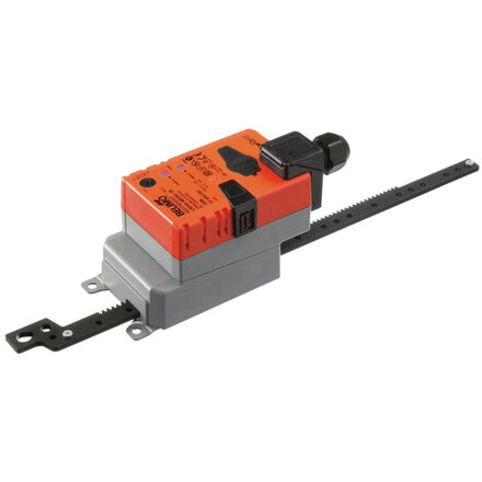 LH24A-MP200-TP - Belimo Lineaire aandrijving, 150 N, AC/DC 24 V, MP-Bus, 2...10 V, 150 s (70...270 s / 100 mm), Slag 200 mm, IP54, Aansluitklemmen