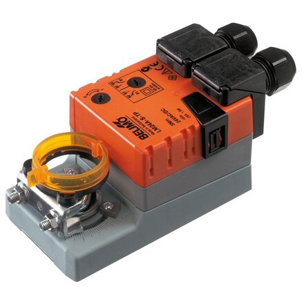 LM24A-S-TP - Belimo Roterende aandrijving, 5 Nm, AC/DC 24 V, open/dicht, 3-punts, 150 s, 1x SPDT, IP54, Aansluitklemmen