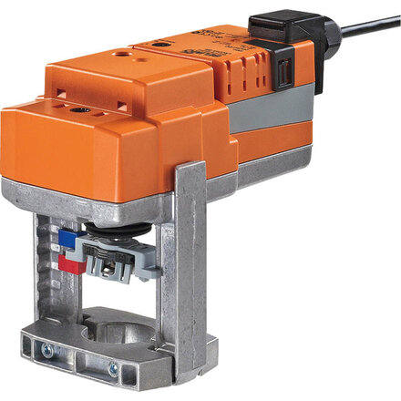 LV24A-TPC - Belimo Regelafsluiteraandrijving, 500 N, AC/DC 24 V, open/dicht, 3-punts, 150 s, Slag 15 mm, IP54, Aansluitklemmen met kabel