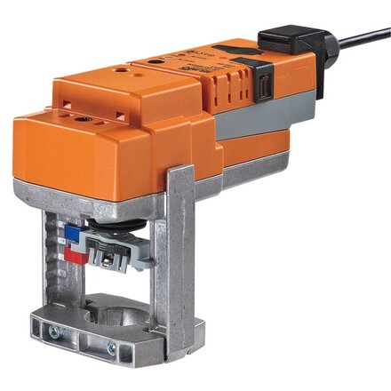 LVC24A-MP-TPC - Belimo Regelafsluiteraandrijving, 500 N, AC/DC 24 V, MP-Bus, 2...10 V, 35 s (35...90 s), Slag 15 mm, IP54, Aansluitklemmen met kabel