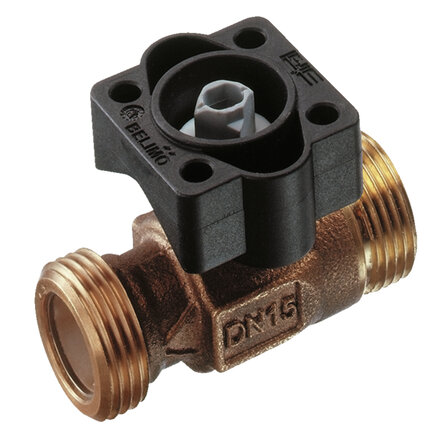 R407DK - Belimo Regelkogelkraan, 2-weg, DN 10, Buitendraad, G 3/4", PN 40, ps 2700 kPa, Kvs 1 m³/h, Mediumtemperatuur 2...130°C