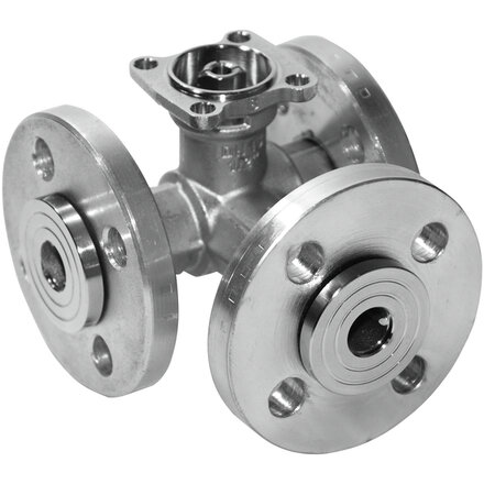 R7015R1P6-B1 - Belimo Regelkogelkraan, 3-weg, DN 15, Flens, PN 6, ps 600 kPa, Kvs 1.6 m³/h, Mediumtemperatuur -10...100°C