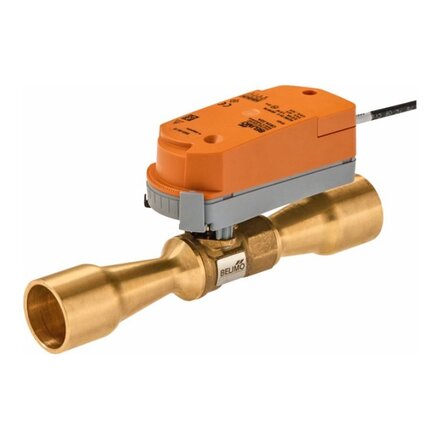 X8028M.1A323 - Belimo Regelklep met aandrijving, 0.5...10 V, 1 Nm, 15 s, 3 m, A3, IP40, DN 15, 2-weg, 28 mm, 1,2 m³/u, messing