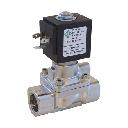 21X4KV250 - ODE Magneetventiel - Solenoid Valve 1'' (roestvrij staal)