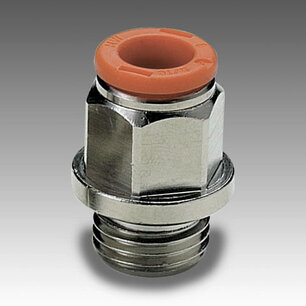 Rechte koppeling - rechte draad (R1) Metal Work Push-in