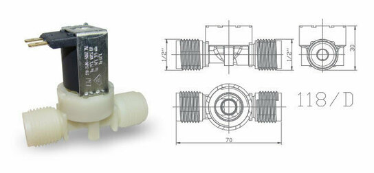 23EV118D - Ventiel enkel-recht