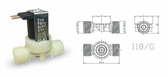 23EV118G - Ventiel enkel-recht