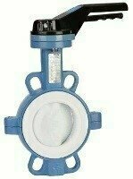 V316 - Vlinderklep CF8M+TEFLON / TEFLON (silicone)