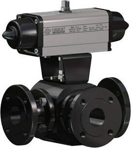 Thor Split Body 3 ways 4 seals,3 weg,  carbon steel, LF2  Omal Kogelkraan,pneumatisch bediend,SR,  - L - ,L Port,G2 - DN50 / ANSI 150 ST209104CBA0AIQNV00BAFMA0