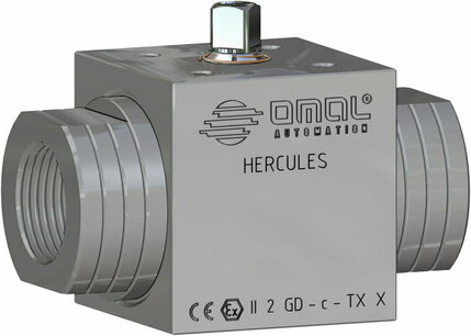 HERCULES High Pressure - High Cycle ,RVS ,  Omal Kogelkraan,free shaft, npt, - G1/8 - DN6 / ,500,500 Bar VHA4AABAB41