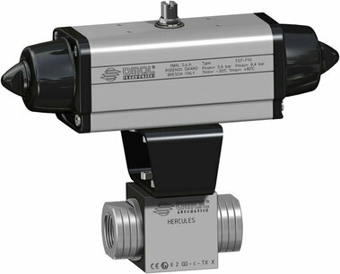 HERCULES High Pressure - High Cycle ,RVS ,  Omal Kogelkraan,pneumatisch bediend,SR,  npt, - G1/8 - DN6 / ,500,500 Bar SHA4AABAB41AFCA0