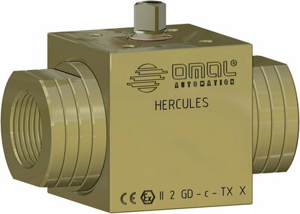 HERCULES for non self-lubrificating media ,carbon steel, A105 Omal Kogelkraan,free shaft, npt, - G1/2 - DN15 / ,500,500 Bar VHA5BABAP44