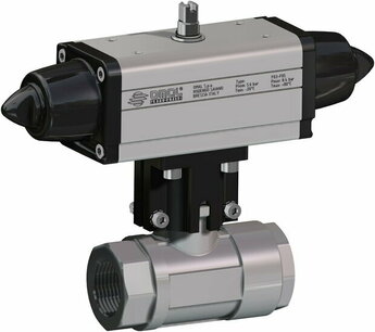 V113 ,Messing, Omal Kogelkraan,pneumatisch bediend,SR,  - G1 - DN25 / PN 210 SG113H006