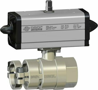 D122 ,Messing,- valve,pneumatisch bediend,DA,  - G1 1/4 - DN32 / PN 10 DG122H907