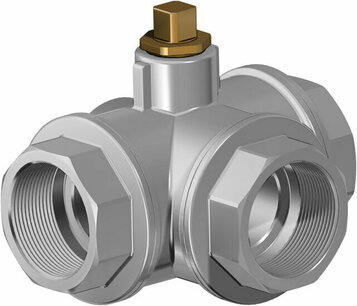 V160 ,Messing, Omal Kogelkraan,free shaft, ,T port ,- G1/2 - DN15 / PN 40 V160N204