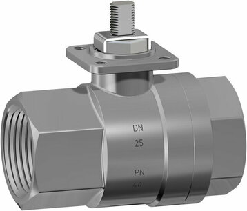 V401 Stark Wafer ,RVS , cf8m,free shaft, Polished - G1 - DN25 / PN 100 V401H206