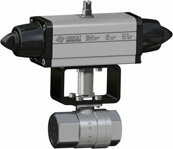 V400 Stark Wafer ,RVS , cf8m valve,pneumatisch bediend,SR, with sandblasted external valve - G1 1/2 - DN40 ,63,Bar/ pn 63, SG400H008