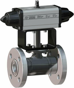 V406 ,RVS ,  Omal Kogelkraan,pneumatisch bediend,SR,  - G3 - DN80 / PN 16 SG406H071