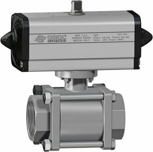 V420 ,RVS ,  Omal Kogelkraan,pneumatisch bediend,DA,  with ,pocket welding,SW, valve - G1/2 - DN15 ,63,Bar/ pn 63, DG420H084