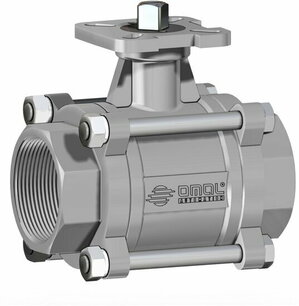 V424 ,RVS ,  Omal Kogelkraan,free shaft, with threaded valve ,npt, - G2 - DN50 ,63,Bar/ pn 63, V424H509G