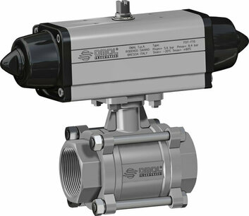 V424 ,RVS ,  Omal Kogelkraan,pneumatisch bediend,SR, with valve to be welded into the pocket - G3/4 - DN20 ,63,Bar/ pn 63, SG424H755