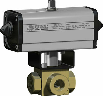 v541 ,carbon steel, A105 Omal Kogelkraan,pneumatisch bediend,DA,  - G3/4 - DN20 / PN 315 DG541H005