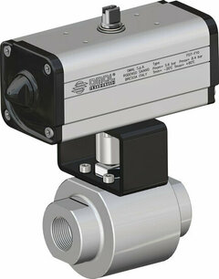 KRATOS high cycle ,RVS ,  Omal Kogelkraan,pneumatisch bediend,DA,  npt, - G1 - DN25 / 6000  PSI DKR06N00AB4DA0DDD000AFGA0