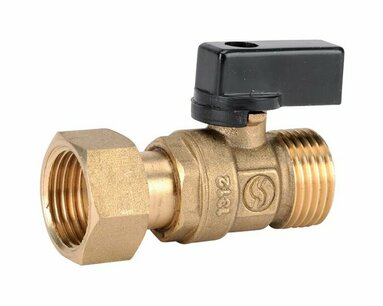 633 044 - Kogelkraan messing / G1/2 - DN15 / PN25 / 2-weg met wartelmoer 946330440021