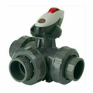 TKDIV - PVC kogelkraan 3-weg T 30V614T