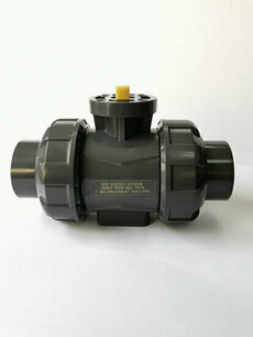 PVC Kogelkraan PTFE/EPDM 2-weg LIJMMOF ISO 51PVC