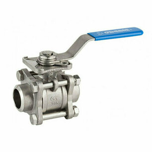 2026-10 - Kogelkraan RVS / G2 1/2 - DN65 / PN63 / RVS 316 ISO butt weld 90G202610076