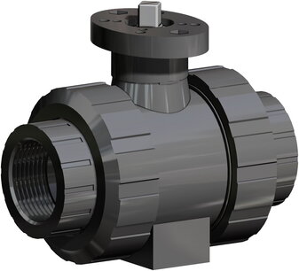 V615-V616 ,PVC, ,Kogelkraan,Free Shaft, -,LIJM, - G1/2 - DN15 / PN 16